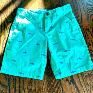 Cat & Jack / Boys Green Shark Print Shorts